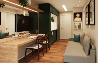 Apartamento de 01 dormitório com varanda próximo ao metro barba gato