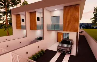Sobrado com 01 suite + 02 dorm., floresta joinville