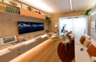 Apartamento de 01 dormitório com varanda em pinheiros / fradique coutinho
