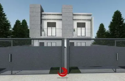 Sobrado novo em fase final de construção à venda no bairro vila lavínia em mogi das cruzes, sp, com 2 suítes.