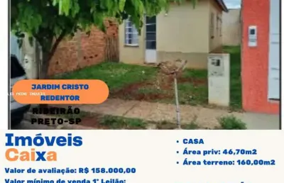 Casa para venda em ribeirão preto, jardim cristo redentor