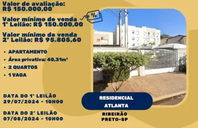 Apartamento para venda em ribeirão preto, jardim zara, 2 dormitórios, 1 banheiro, 1 vaga