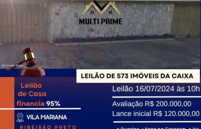 Casa para venda em ribeirão preto, vila mariana, 2 dormitórios, 2 banheiros, 1 vaga