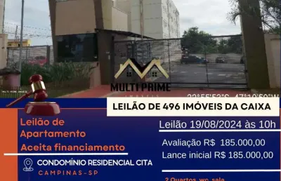 Apartamento para venda em campinas, jardim santa rosa, 2 dormitórios, 1 banheiro, 1 vaga