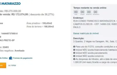 Casa para venda em ribeirão preto, campos elíseos, 3 dormitórios, 1 banheiro, 2 vagas