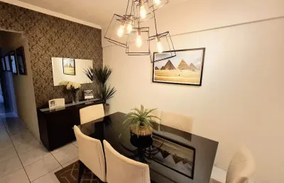 Apartamento com vaga de garagem demarcada  no campo grande