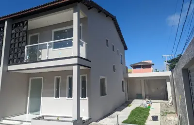 Casa duplex 3 suites em condominio em ipitanga - nascente - 2 vagas