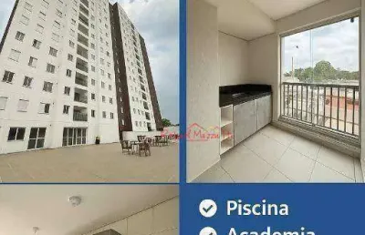 Apartamento com 2 dormitórios à venda, 58 m² por r$ 464.000,00 - nova arujá - arujá/sp