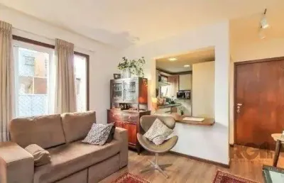 Apartamento no bairro auxiliadora de 1 dormitório e 2 vagas