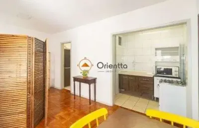Imobiliária orientta aluga apartamento jk mobiliado na rua garibaldi