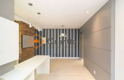 Apartamento para alugar com 1 quarto, semimobiliado e 1 vaga de garagem.