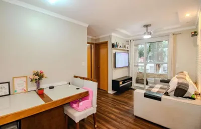 Apartamento / 2 dormitórios / sacada com churrasqueira / 1 vaga / morro santana