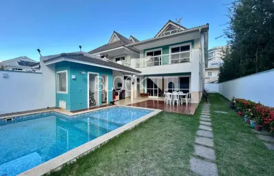 Barra da tijuca | casa de condomínio 4 quartos, sendo 3 suites