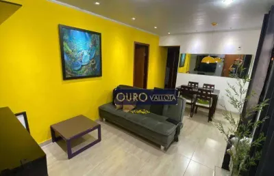 Apartamento com 2 dormitórios na praia grande, há 20 minutos andando da praia