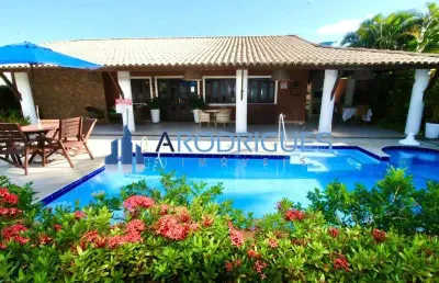 Casa de luxo em condomínio em guarajuba (monte gordo) - camaçari-ba: 5 quartos, 5 suítes, 1 sala, 5 banheiros, 1 vaga, 265m².