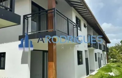 Casa em condomínio à venda em mata de são joão-ba, praia do forte: 2 quartos, 2 suítes, 1 sala, 1 vaga de garagem, 56m².