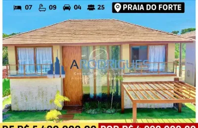 Casa em condomínio fechado com 7 quartos à venda na Praia do Forte, Mata de São João 