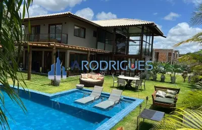 Casa na praia do forte 6 suítes ( porteira fechada ) cond ilha dos pássaros.