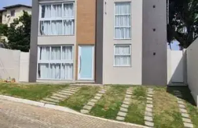 Casa em condomínio para venda em lauro de freitas, caixa d`água, 3 dormitórios, 1 suíte, 2 banheiros, 2 vagas
