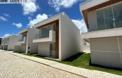 Casa em condomínio para venda em camaçari, vila de abrantes (abrantes), 3 dormitórios, 3 suítes, 4 banheiros, 2 vagas