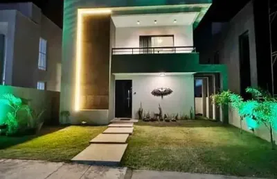 Casa em condomínio para venda em camaçari, catu de abrantes (abrantes), 4 dormitórios, 4 suítes, 5 banheiros, 2 vagas