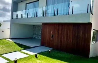 Casa em condomínio para venda em camaçari, alphaville (abrantes), 4 dormitórios, 4 suítes, 6 banheiros, 4 vagas