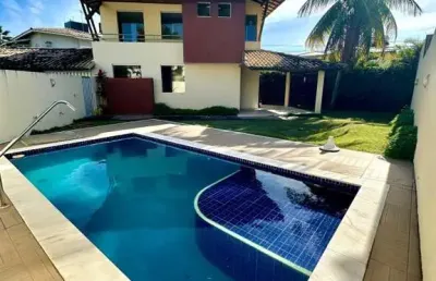 Casa em condomínio para venda em lauro de freitas, buraquinho, 4 dormitórios, 3 suítes, 5 banheiros, 4 vagas