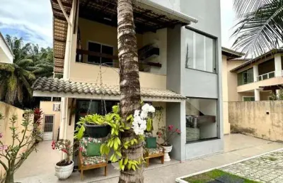 Casa em condomínio para venda em lauro de freitas, portão, 3 dormitórios, 3 suítes, 4 banheiros, 2 vagas