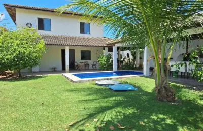 Casa em condomínio para venda em camaçari, busca vida (abrantes), 3 dormitórios, 3 suítes, 5 banheiros, 2 vagas