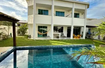 Casa para venda em lauro de freitas, vilas do atlântico, 5 dormitórios, 5 suítes, 7 banheiros, 2 vagas