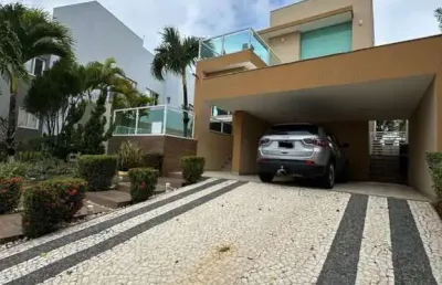 Casa em condomínio para venda em camaçari, alphaville (abrantes), 4 dormitórios, 4 suítes, 5 banheiros, 4 vagas