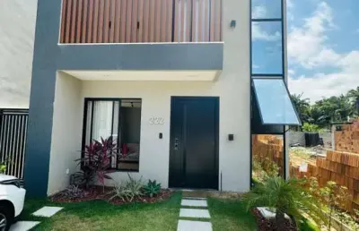 Casa em condomínio para venda em camaçari, catu de abrantes (abrantes), 3 dormitórios, 2 suítes, 3 banheiros, 2 vagas