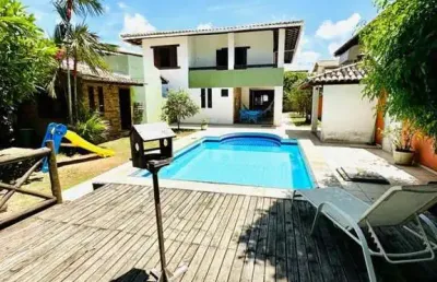 Casa para venda em lauro de freitas, vilas do atlântico, 4 dormitórios, 4 suítes, 6 banheiros, 2 vagas
