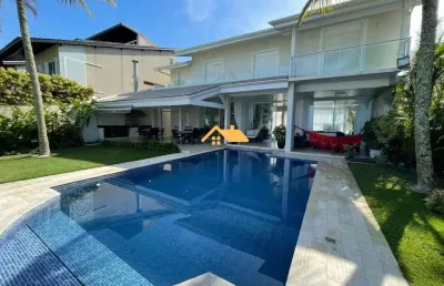 Sobrado frente ao mar em juquehy, temporada - casa 5 quartos, 5 suítes, 3 salas, 5 banheiros, 5 vagas, 300m².