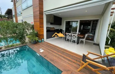 Casa frente ao mar na praia de juquehy- sao sebastiao, sp.