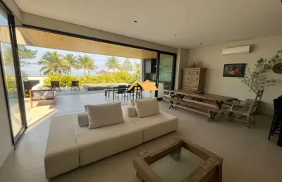 Luxuosa casa em condomínio para locação em juquehy, são sebastião-sp: 4 quartos, 4 suítes, 3 salas, 4 banheiros, 3 vagas de garagem, 300m².