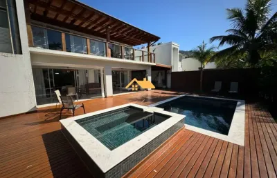 Casa de luxo em condomínio à venda em juquehy, são sebastião-sp: 5 quartos, 5 suítes, 3 salas, 5 banheiros, 3 vagas, 260m².