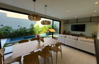 Casa de luxo em condomínio à venda em juquehy, são sebastião-sp: 3 quartos, 3 suítes, 2 salas - imperdível!