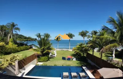 Casa em condomínio em camburizinho - frente ao mar - 7 quartos, 7 suítes, 3 salas, 7 banheiros, 5 vagas - são sebastião-sp