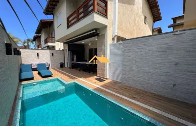 Casa no condomínio  gamboa à venda em juquehy, são sebastião-sp: 3 quartos, 3 suítes, 2 salas, 3 banheiros, 2 vagas, 151m²