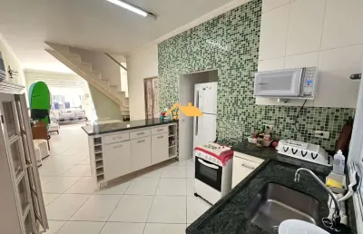 Casa em condomínio  em juquehy locação anual, 2 quartos, 2 suítes, 110 m² - são sebastião-sp