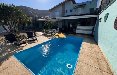 Casa com 4 suítes e piscina privativa em praia de juquehy? são sebastião-sp. escritura definitiva