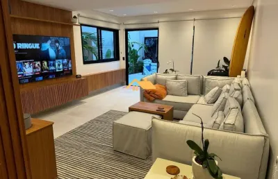 Casa de luxo para locação em juquehy - 3 quartos a 100m da praia