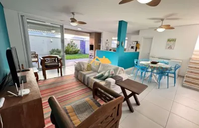 Casa para locação anual a 300 metros do centro comercial de juquehy- 4 dormitórios, piscina.