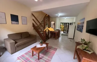 Venda de casa em condomínio em são sebastião-sp, bairro camburi: 2 quartos, 2 suítes, 2 salas, 2 banheiros, 2 vagas, 91m².