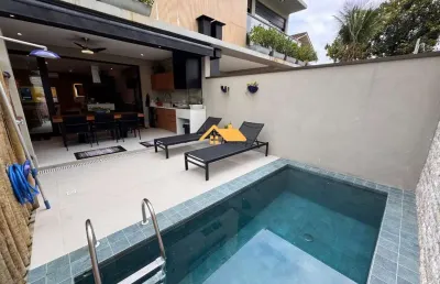 Aluguel de casa em condomínio em juquehy com 4 quartos e 235m² - locação de temporada em juquehy, são sebastião-sp