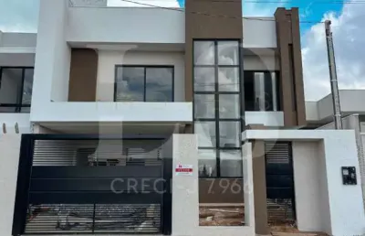 Sobrado para venda em guarapuava, são cristóvão, 3 dormitórios, 1 suíte, 2 banheiros, 2 vagas