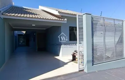 Baixou de r$320mil por r$295mil! bela casa nova no jardim madrid em paiçandu, com ótima localização