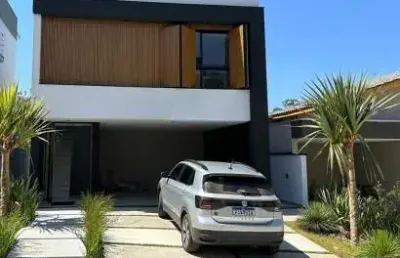 Linda casa no condomínio bella cittá faz. rodeio para venda com 230 m² com 4 suítes e piscina