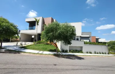 Espetacular casa no condomínio granja anita para venda tem 285 m² útil 360 m² de terreno com 4 suítes piscina e gourmet e automação